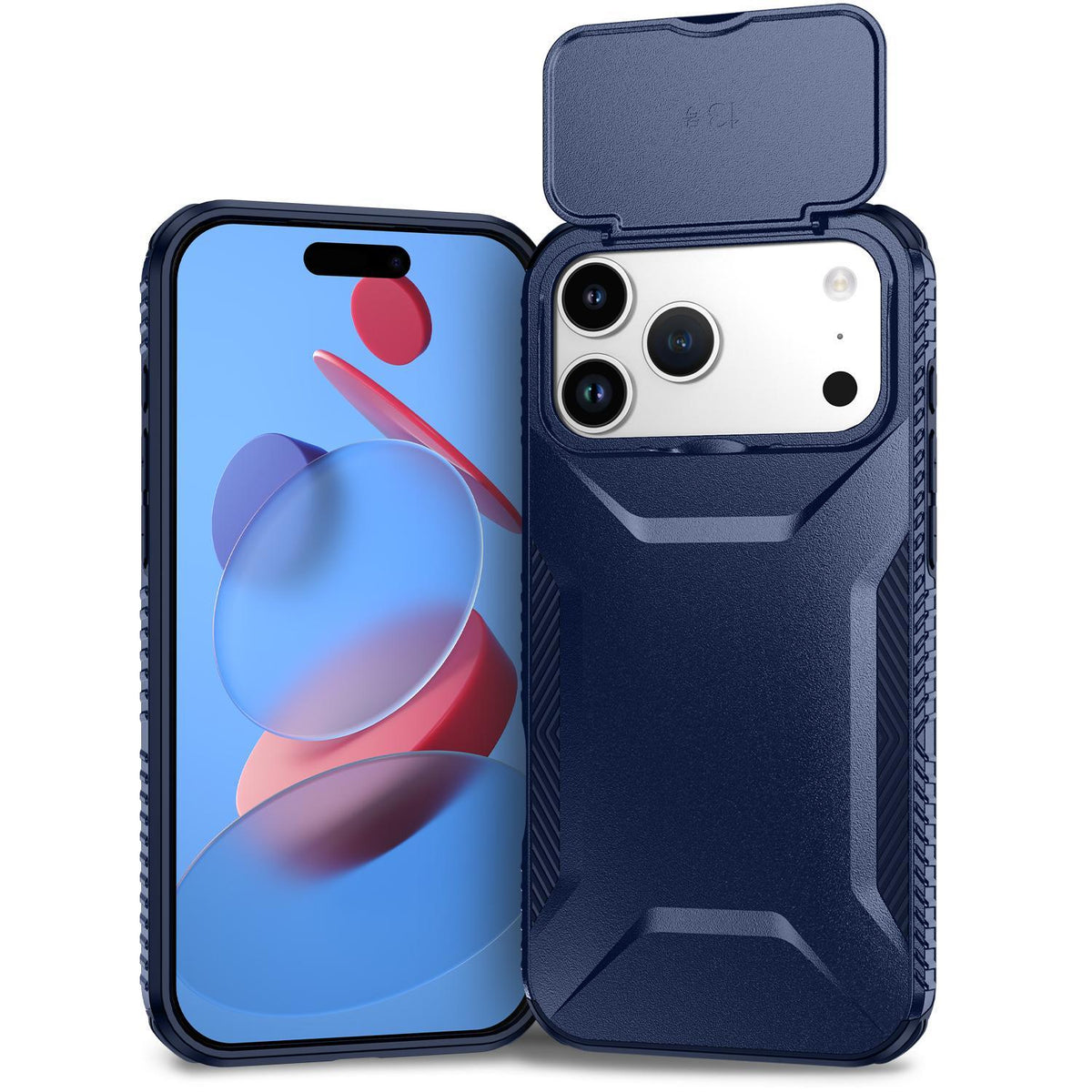 For iPhone 18 Pro Max / 18 Pro Max Sliding Camshield Phone Case - Blue - EDA006651722G