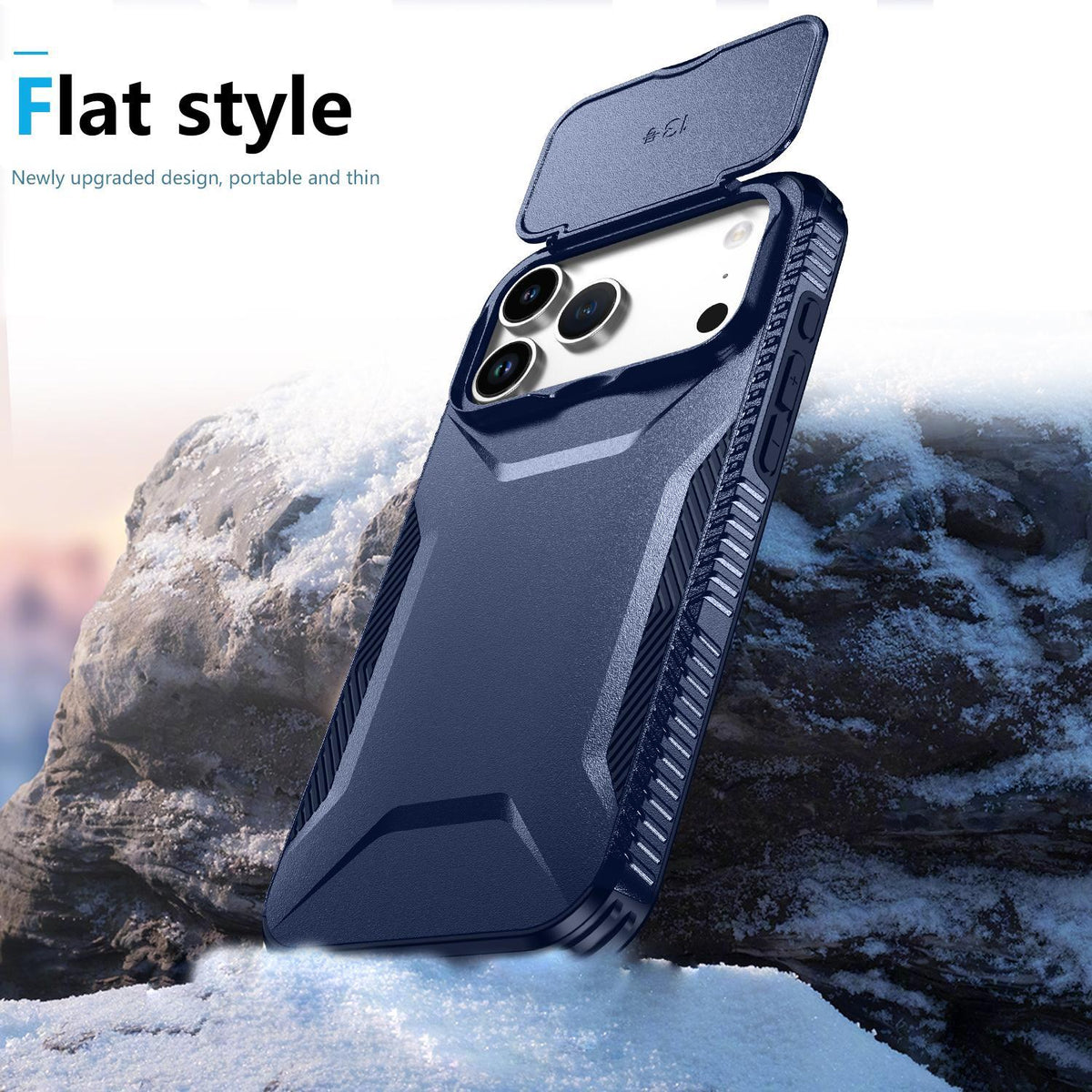 For iPhone 18 Pro Max / 18 Pro Max Sliding Camshield Phone Case - Blue - EDA006651722G