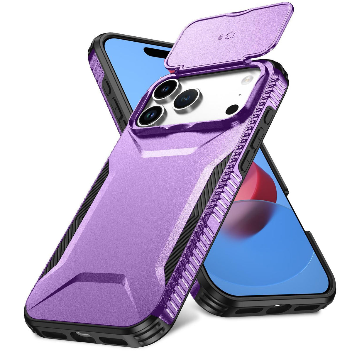 For iPhone 18 Pro Max / 18 Pro Max Sliding Camshield Phone Case - Purple - EDA006651722H
