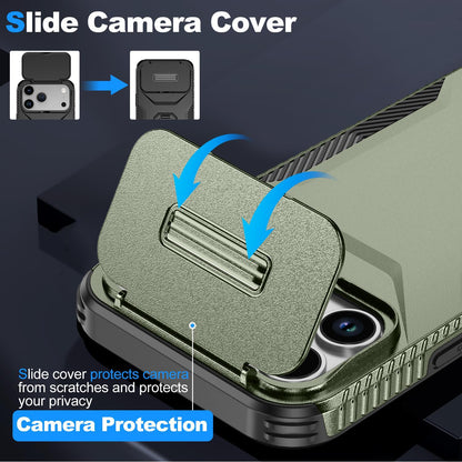 For iPhone 18 Pro / 18 Pro Sliding Camshield Phone Case - Alpine Green - EDA006651723A