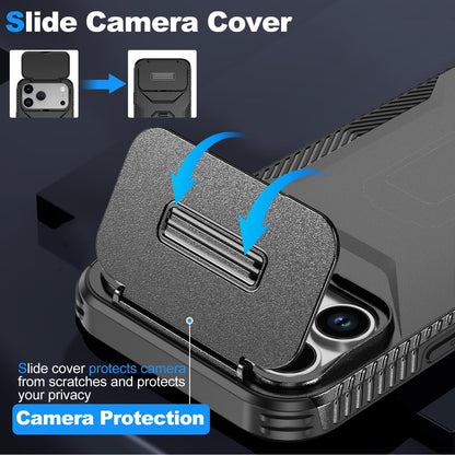 For iPhone 18 Pro / 18 Pro Sliding Camshield Phone Case - Black - EDA006651723D