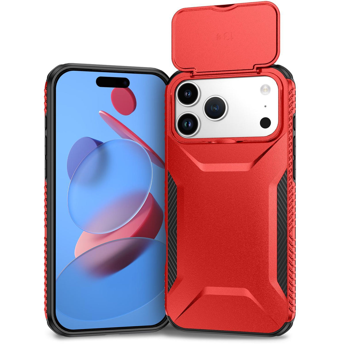 For iPhone 18 Pro / 18 Pro Sliding Camshield Phone Case - Red - EDA006651723E