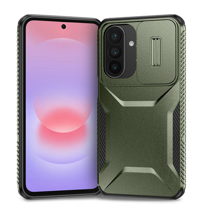 For Galaxy A27 5G Sliding Camshield Phone Case - Alpine Green - EDA006652213A