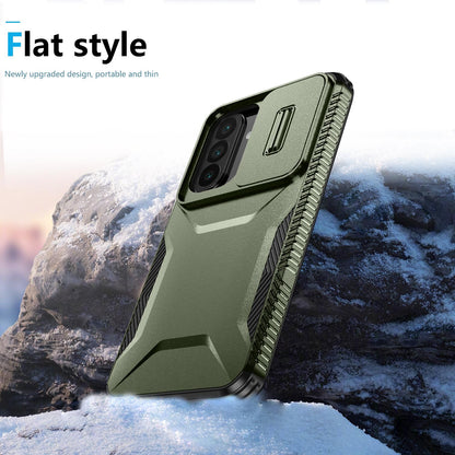 For Galaxy A27 5G Sliding Camshield Phone Case - Alpine Green - EDA006652213A