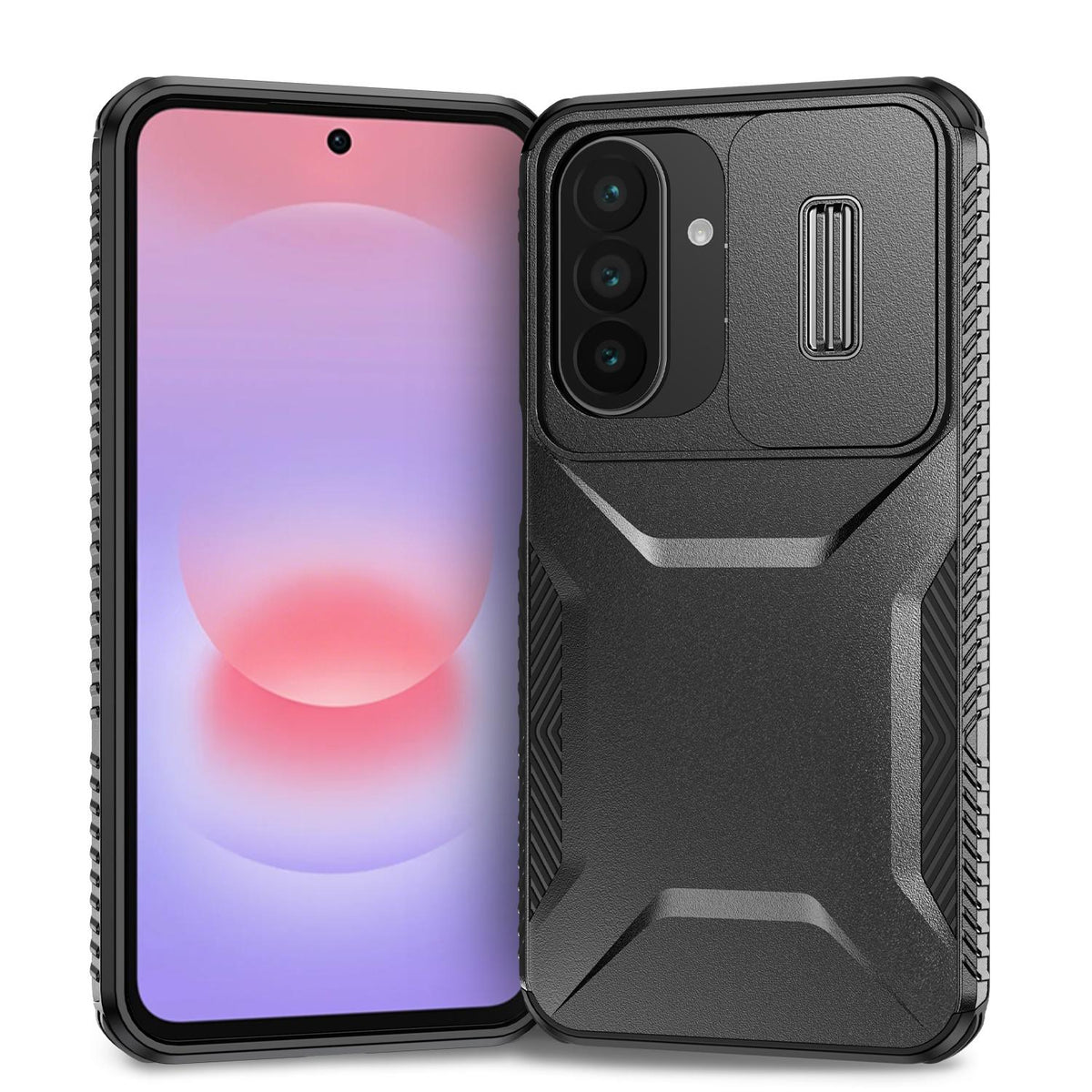 For Galaxy A27 5G Sliding Camshield Phone Case - Black - EDA006652213D