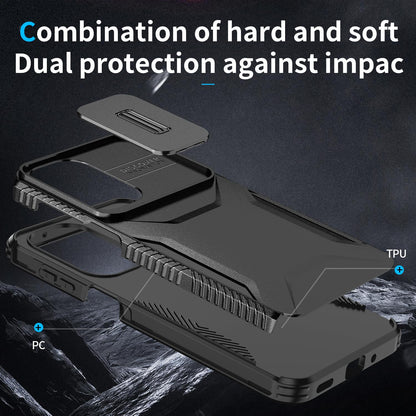 For Galaxy A27 5G Sliding Camshield Phone Case - Black - EDA006652213D