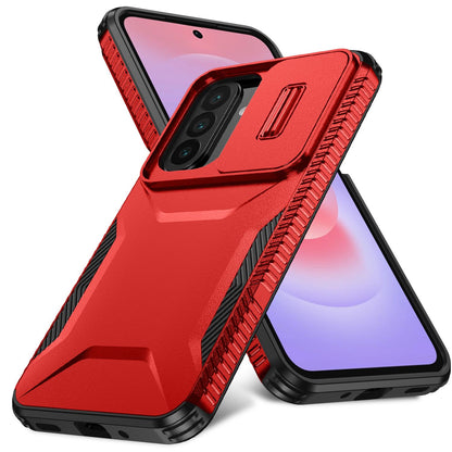 For Galaxy A27 5G Sliding Camshield Phone Case - Red - EDA006652213E