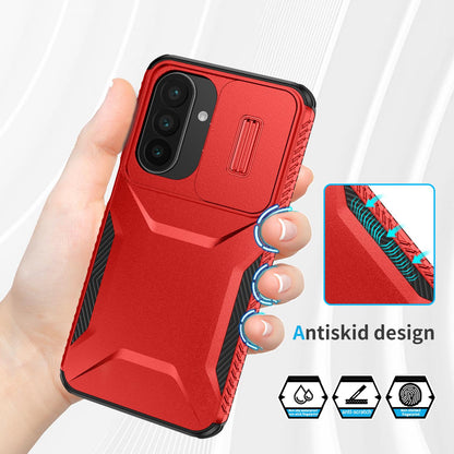 For Galaxy A27 5G Sliding Camshield Phone Case - Red - EDA006652213E