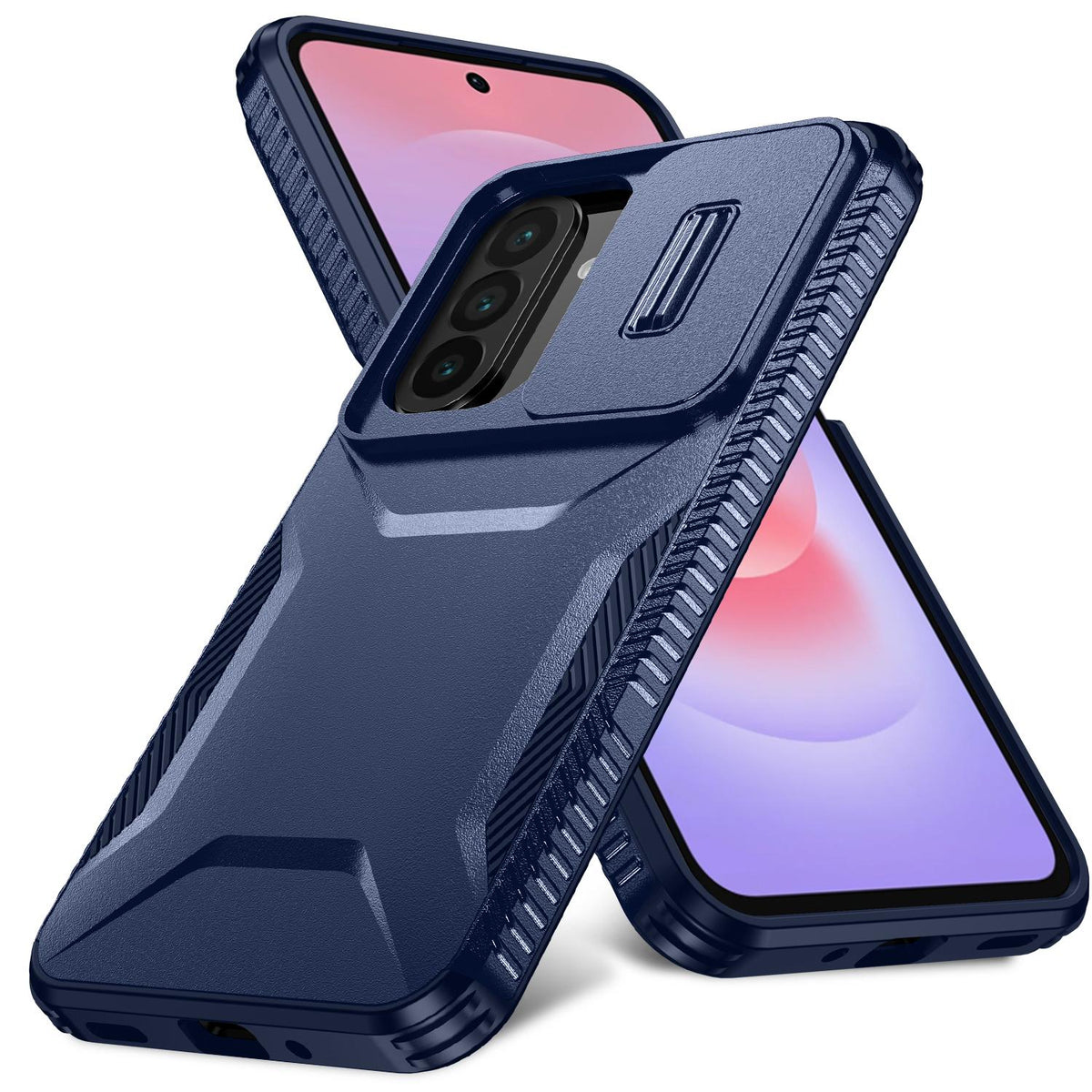 For Galaxy A27 5G Sliding Camshield Phone Case - Blue - EDA006652213G
