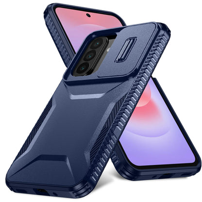 For Galaxy A27 5G Sliding Camshield Phone Case - Blue - EDA006652213G