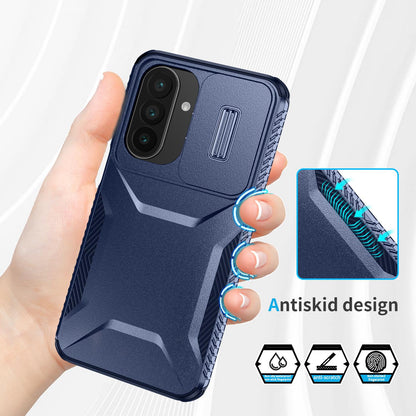 For Galaxy A27 5G Sliding Camshield Phone Case - Blue - EDA006652213G