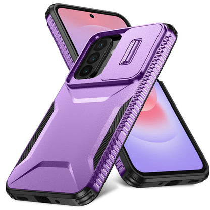 For Galaxy A27 5G Sliding Camshield Phone Case - Purple - EDA006652213H