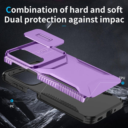 For Galaxy A27 5G Sliding Camshield Phone Case - Purple - EDA006652213H