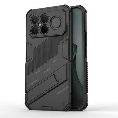 For Redmi K90 Pro Max / Poco F8 Ultra Punk Armor 2 in 1 PC + TPU Phone Case with Holder(Black)