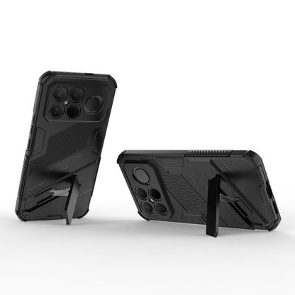For Redmi K90 Pro Max / Poco F8 Ultra Punk Armor 2 in 1 PC + TPU Phone Case with Holder(Black)