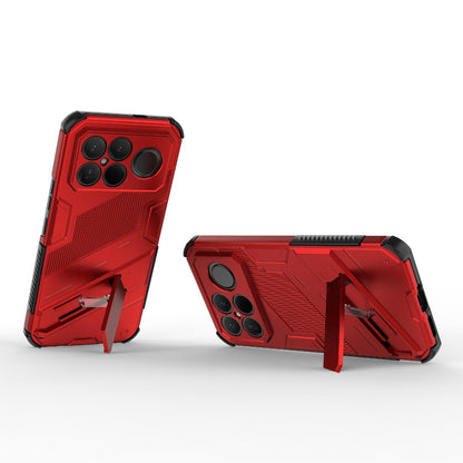 For Redmi K90 Pro Max / Poco F8 Ultra Punk Armor 2 in 1 PC + TPU Phone Case with Holder(Red)