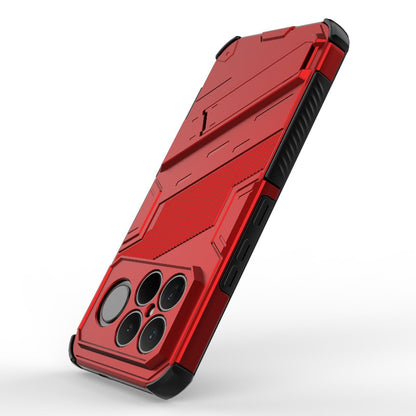 For Redmi K90 Pro Max / Poco F8 Ultra Punk Armor 2 in 1 PC + TPU Phone Case with Holder(Red)