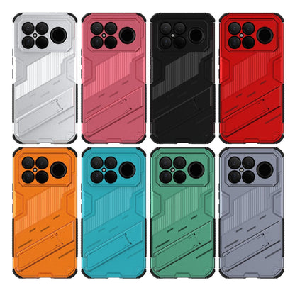 For Redmi K90 Pro Max / Poco F8 Ultra Punk Armor 2 in 1 PC + TPU Phone Case with Holder(Red)