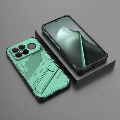 For Redmi K90 Pro Max / Poco F8 Ultra Punk Armor 2 in 1 PC + TPU Phone Case with Holder(Green)