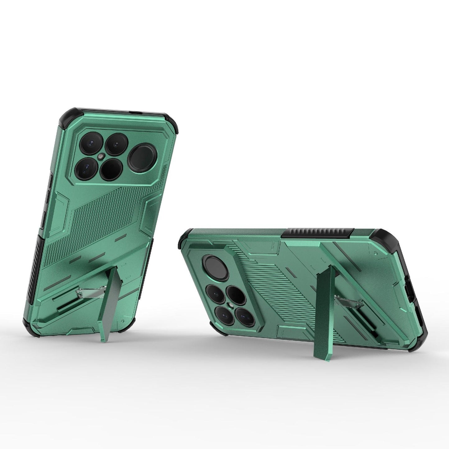 For Redmi K90 Pro Max / Poco F8 Ultra Punk Armor 2 in 1 PC + TPU Phone Case with Holder(Green)
