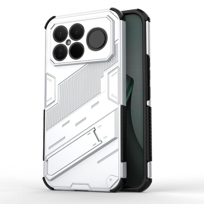 For Redmi K90 Pro Max / Poco F8 Ultra Punk Armor 2 in 1 PC + TPU Phone Case with Holder(White)