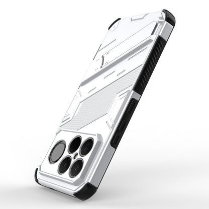For Redmi K90 Pro Max / Poco F8 Ultra Punk Armor 2 in 1 PC + TPU Phone Case with Holder(White)