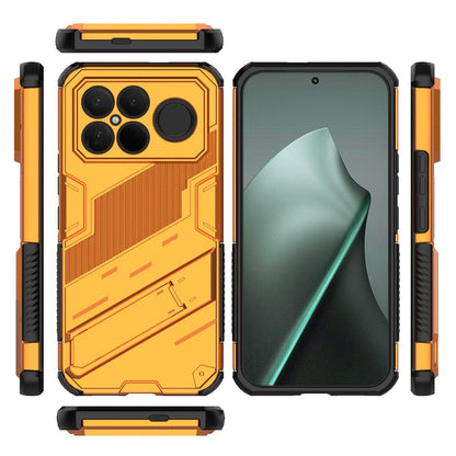 For Redmi K90 Pro Max / Poco F8 Ultra Punk Armor 2 in 1 PC + TPU Phone Case with Holder(Orange)