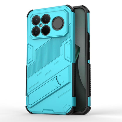 For Redmi K90 Pro Max / Poco F8 Ultra Punk Armor 2 in 1 PC + TPU Phone Case with Holder(Blue)