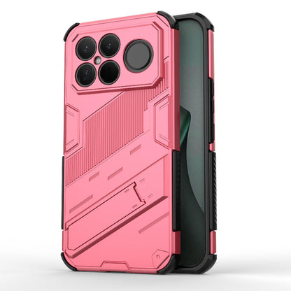 For Redmi K90 Pro Max / Poco F8 Ultra Punk Armor 2 in 1 PC + TPU Phone Case with Holder(Light Red)