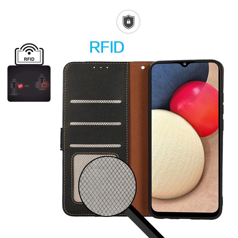 For Redmi K90 Pro Max/Poco F8 Ultra KHAZNEH Litchi Texture Leather RFID Phone Case(Black)