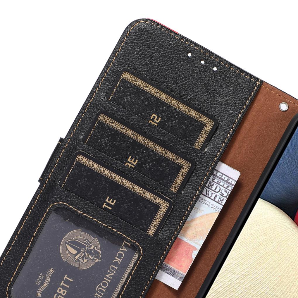 For Redmi K90 Pro Max/Poco F8 Ultra KHAZNEH Litchi Texture Leather RFID Phone Case(Black)