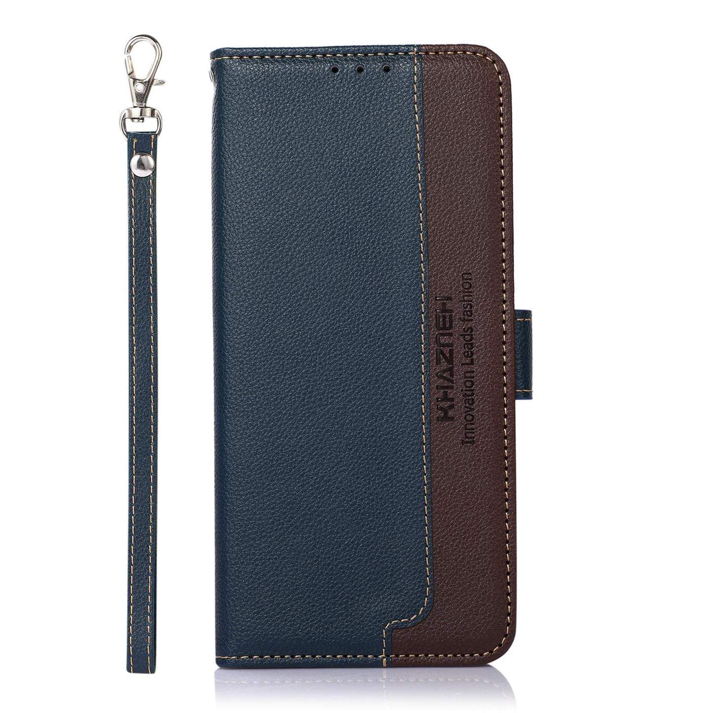 For Redmi K90 Pro Max/Poco F8 Ultra KHAZNEH Litchi Texture Leather RFID Phone Case(Blue)
