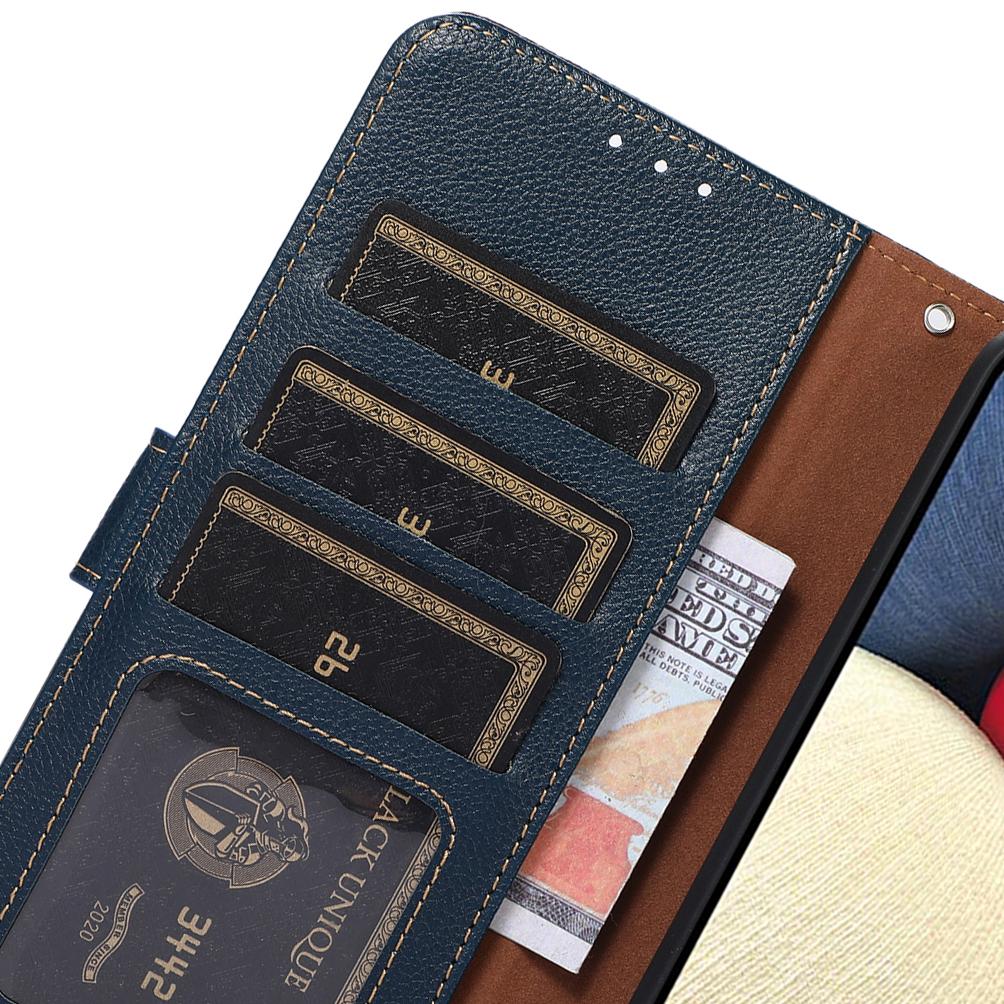 For Redmi K90 Pro Max/Poco F8 Ultra KHAZNEH Litchi Texture Leather RFID Phone Case(Blue)