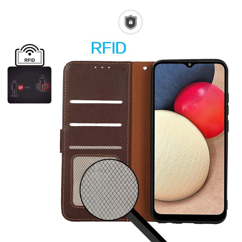 For Redmi K90 Pro Max/Poco F8 Ultra KHAZNEH Litchi Texture Leather RFID Phone Case(Brown)