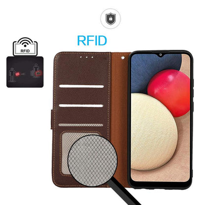 For Redmi K90 Pro Max/Poco F8 Ultra KHAZNEH Litchi Texture Leather RFID Phone Case(Brown)