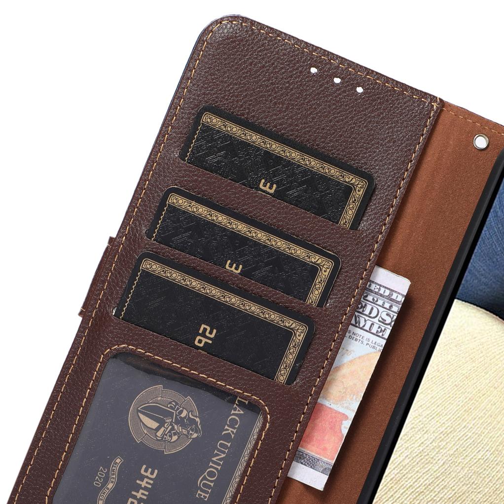 For Redmi K90 Pro Max/Poco F8 Ultra KHAZNEH Litchi Texture Leather RFID Phone Case(Brown)