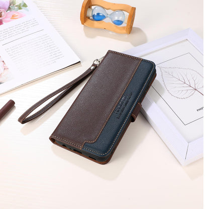 For Redmi K90 Pro Max/Poco F8 Ultra KHAZNEH Litchi Texture Leather RFID Phone Case(Brown)