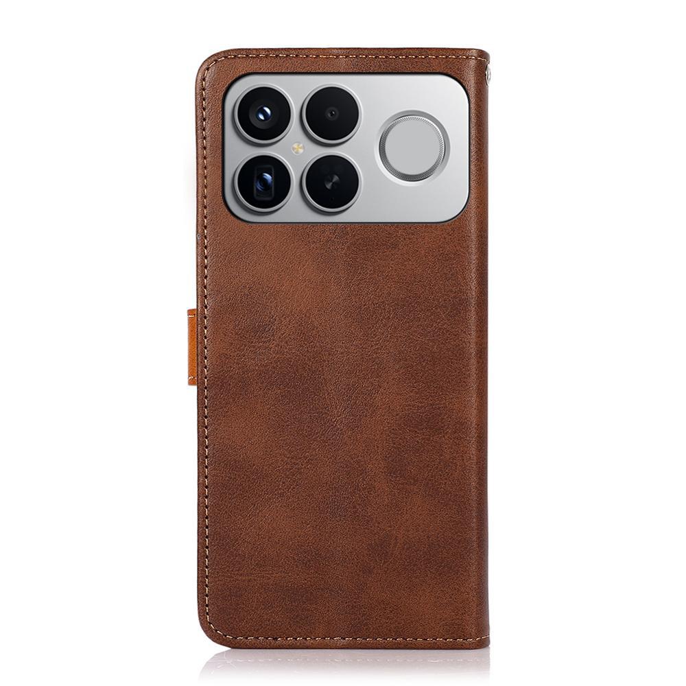 For Redmi K90 Pro Max/Poco F8 Ultra KHAZNEH Cowhide Texture Flip Leather Phone Case(Brown)