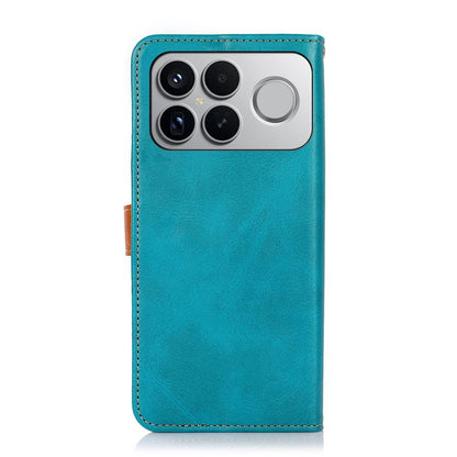 For Redmi K90 Pro Max/Poco F8 Ultra KHAZNEH Cowhide Texture Flip Leather Phone Case(Blue)