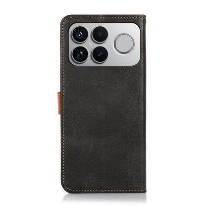 For Redmi K90 Pro Max/Poco F8 Ultra KHAZNEH Cowhide Texture Flip Leather Phone Case(Black)