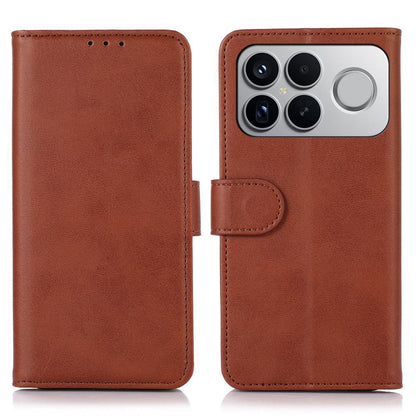 For Redmi K90 Pro Max/Poco F8 Ultra Cow Texture Leather Phone Case(Brown)