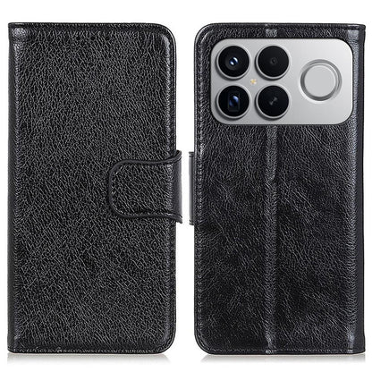For Redmi K90 Pro Max/Poco F8 Ultra Nappa Texture Horizontal Flip Leather Phone Case(Black)