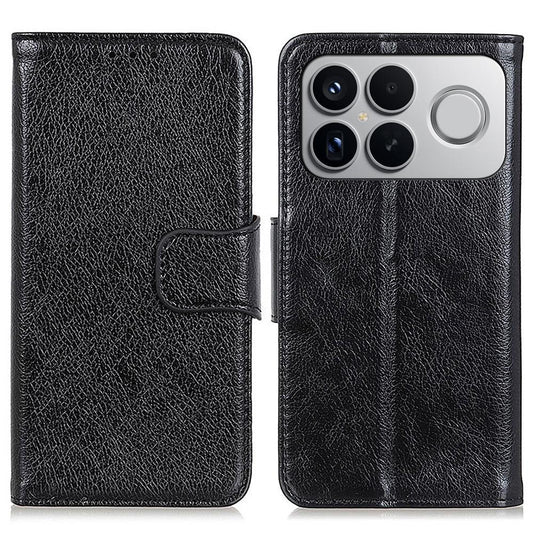 For Redmi K90 Pro Max/Poco F8 Ultra Nappa Texture Horizontal Flip Leather Phone Case(Black)