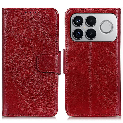 For Redmi K90 Pro Max/Poco F8 Ultra Nappa Texture Horizontal Flip Leather Phone Case(Red)