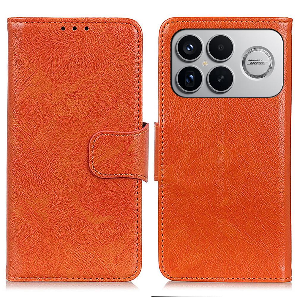 For Redmi K90 Pro Max/Poco F8 Ultra Nappa Texture Horizontal Flip Leather Phone Case(Orange)