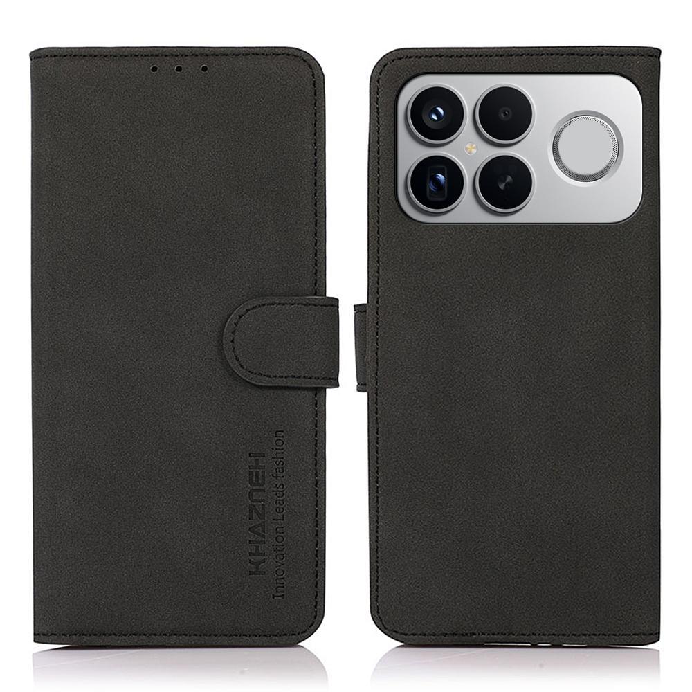 For Redmi K90 Pro Max/Poco F8 Ultra KHAZNEH Matte Texture Leather Phone Case(Black)