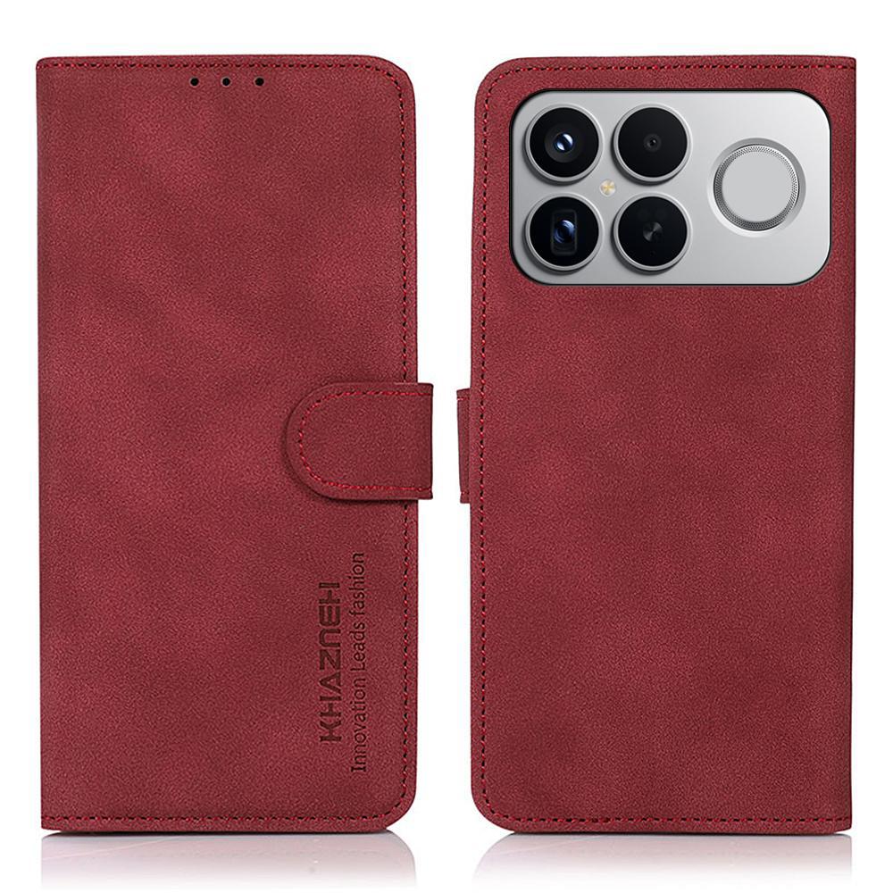 For Redmi K90 Pro Max/Poco F8 Ultra KHAZNEH Matte Texture Leather Phone Case(Red)