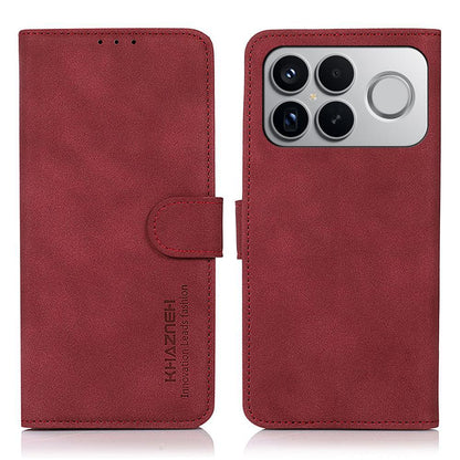 For Redmi K90 Pro Max/Poco F8 Ultra KHAZNEH Matte Texture Leather Phone Case(Red)