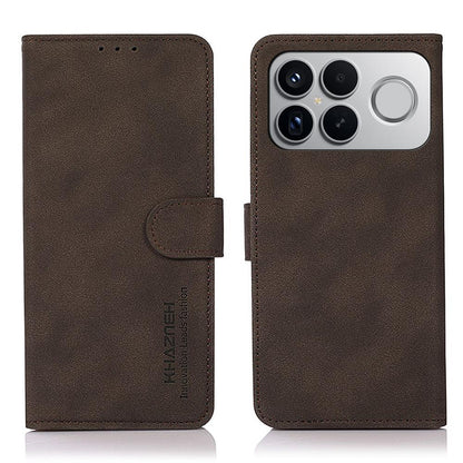 For Redmi K90 Pro Max/Poco F8 Ultra KHAZNEH Matte Texture Leather Phone Case(Brown)