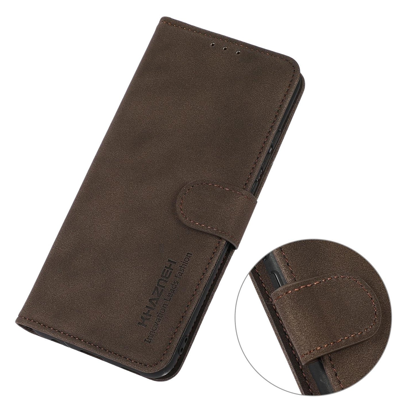 For Redmi K90 Pro Max/Poco F8 Ultra KHAZNEH Matte Texture Leather Phone Case(Brown)